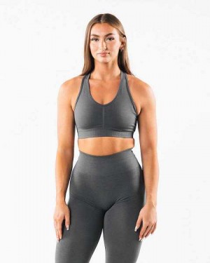 Sujetador Deportivo Alphalete Amplify Mujer Grises | Mexico-804936