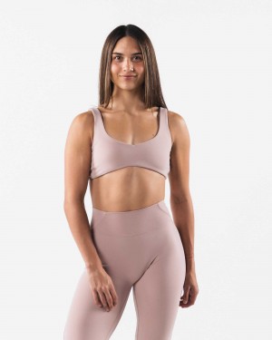 Sujetador Deportivo Alphalete Aura Sculpt Mujer Marrom | Mexico-674380