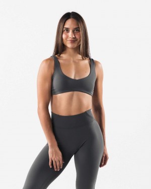 Sujetador Deportivo Alphalete Aura Sculpt Mujer Grises | Mexico-158027