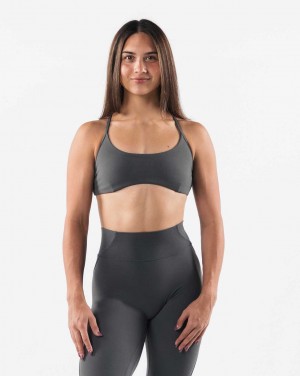 Sujetador Deportivo Alphalete Aura Tiras Mujer Grises | Mexico-781096