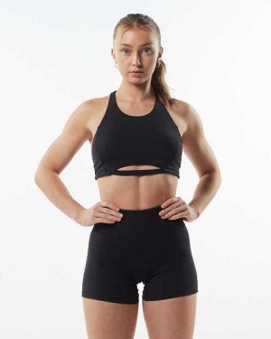 Sujetador Deportivo Alphalete Pulse Surge Mujer Negros | Mexico-529386