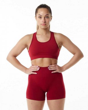 Sujetador Deportivo Alphalete Revival Mujer Rojos | Mexico-217634