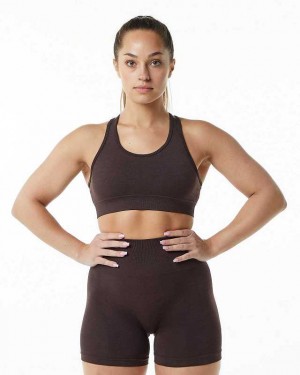 Sujetador Deportivo Alphalete Revival Mujer Marrom | Mexico-587402