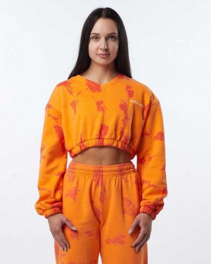 Suéter Alphalete HCTS Mujer Naranjas | Mexico-471692