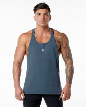 Tank Top Alphalete Emblem Stringer Hombre Azules | Mexico-608943