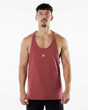 Tank Top Alphalete Emblem Stringer Hombre Rojos | Mexico-467213