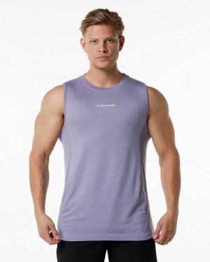 Tank Top Alphalete Ozone Hombre Lavanda | Mexico-768531