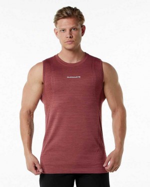 Tank Top Alphalete Ozone Hombre Rojos | Mexico-541963