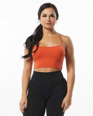 Tank Top Alphalete Ultrasoft Camisole Mujer Naranjas | Mexico-781069