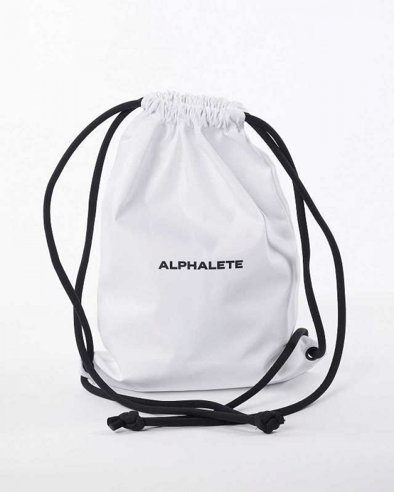 Bolsas Alphalete Essential Unisex Blancos | Mexico-638549