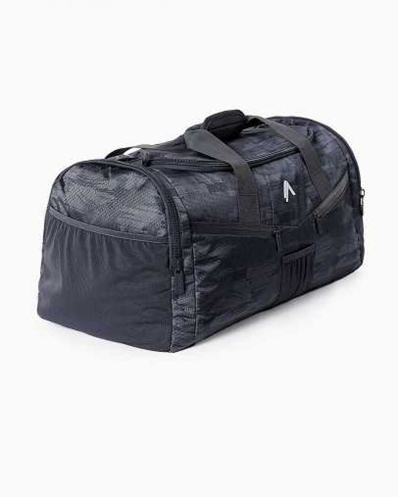 Bolso Duffel Alphalete Essential Unisex Negros Camuflados | Mexico-265809