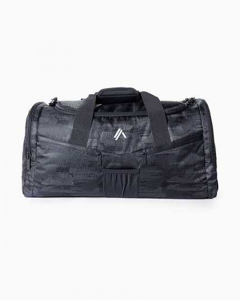 Bolso Duffel Alphalete Essential Unisex Negros Camuflados | Mexico-265809