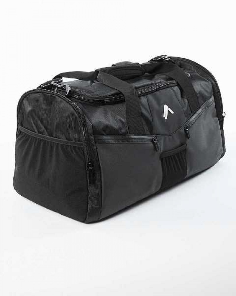 Bolso Duffel Alphalete Essential Unisex Negros | Mexico-419803