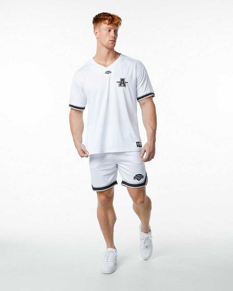 Camiseta Alphalete Varsity NFL Hombre Blancos | Mexico-381645