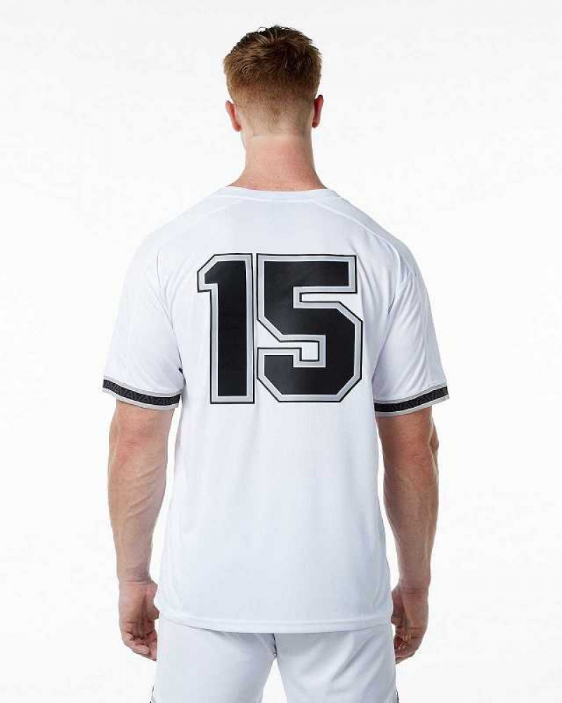 Camiseta Alphalete Varsity NFL Hombre Blancos | Mexico-381645