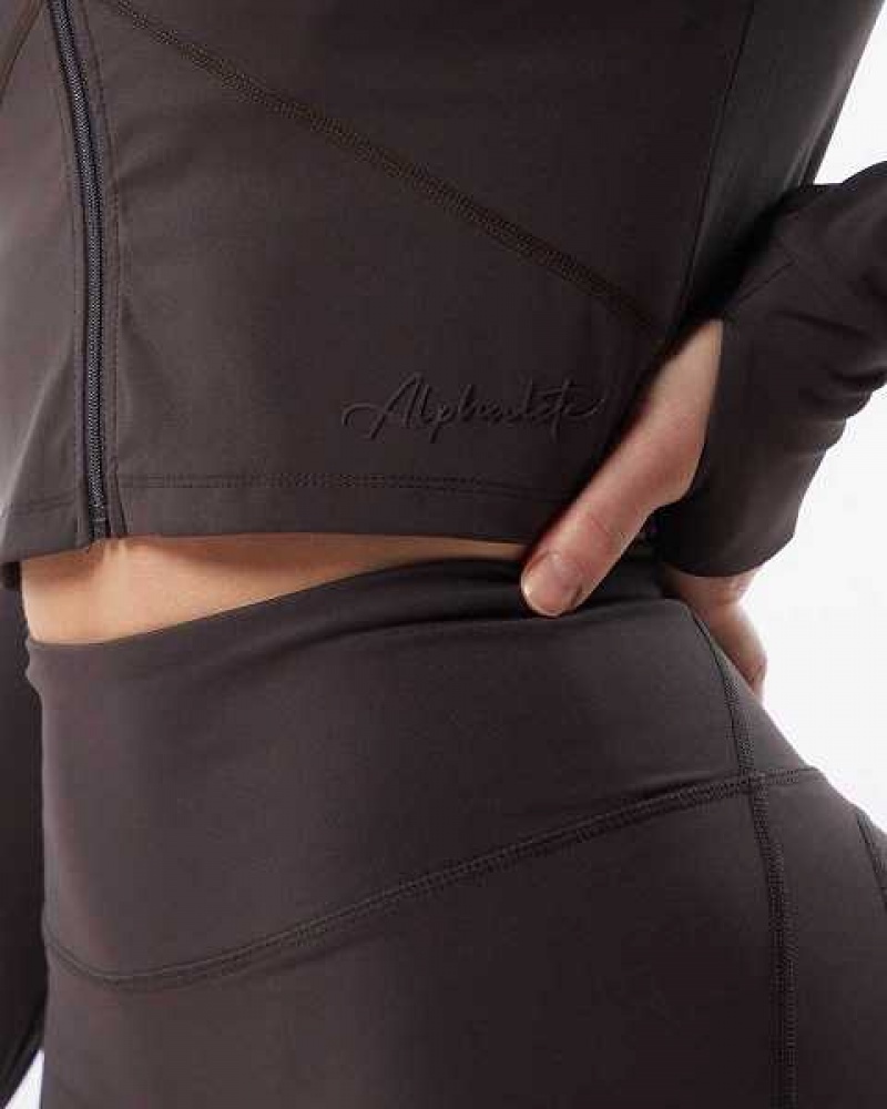 Chamarras Alphalete Pulse Mujer Grises | Mexico-158604