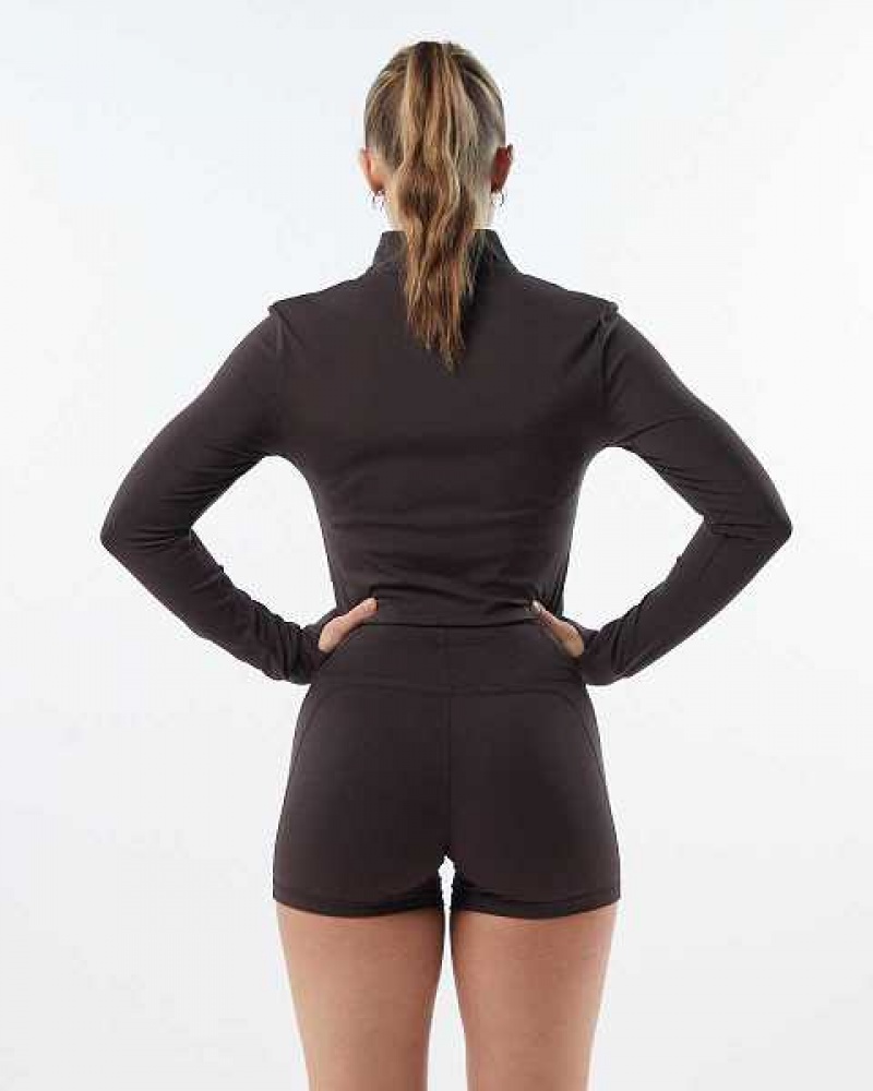 Chamarras Alphalete Pulse Mujer Grises | Mexico-158604