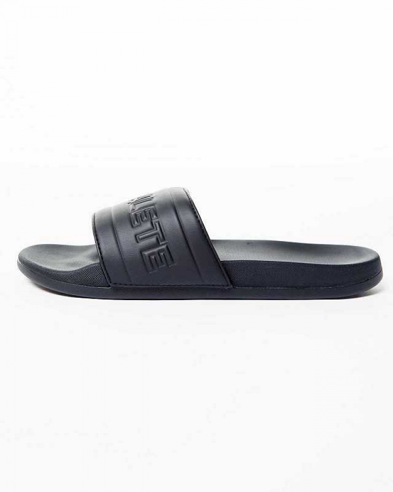 Chanclas Alphalete Essential Core Unisex Negros | Mexico-945120