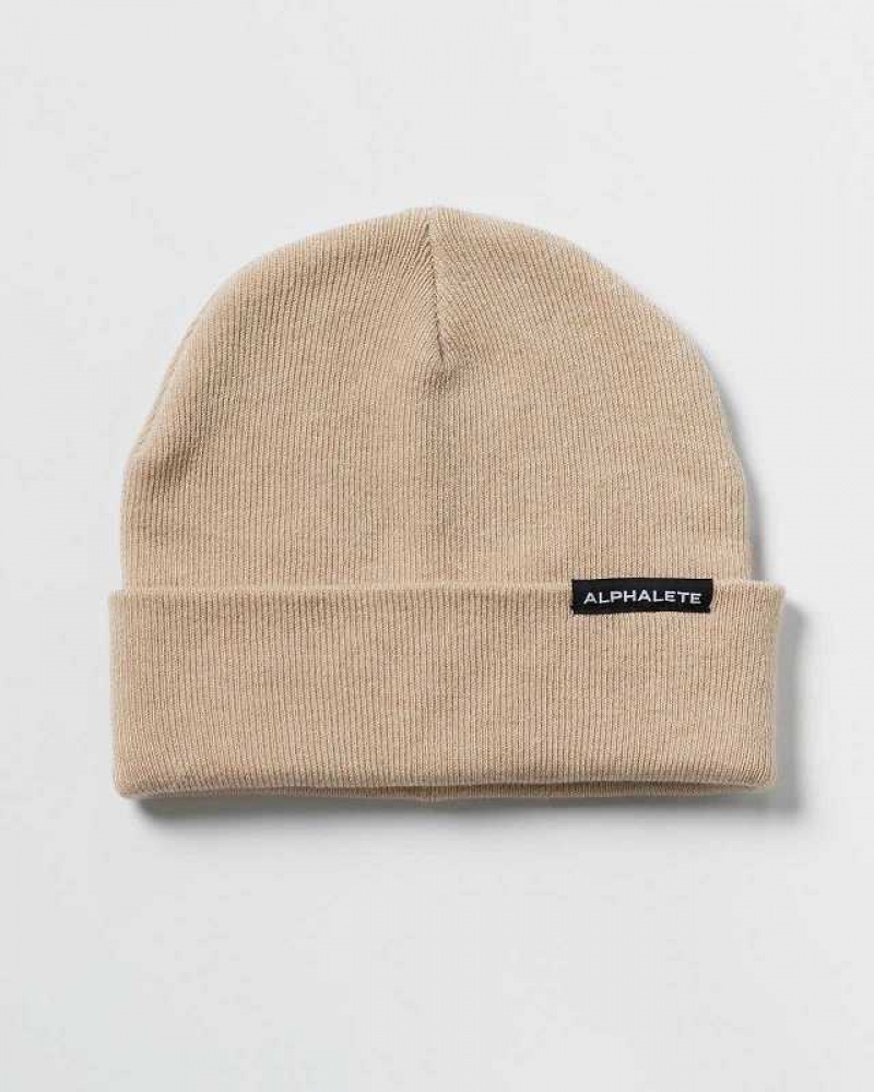 Gorro Alphalete Essential Foldover Unisex Marrom | Mexico-806243