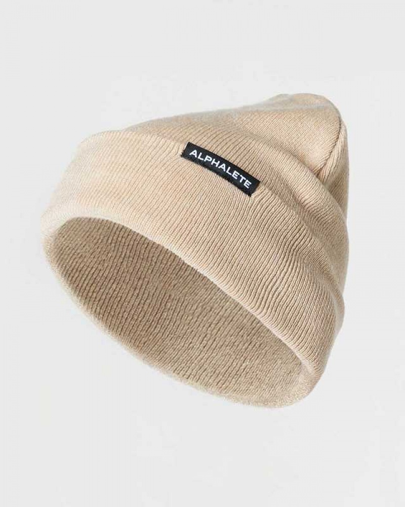 Gorro Alphalete Essential Foldover Unisex Marrom | Mexico-806243