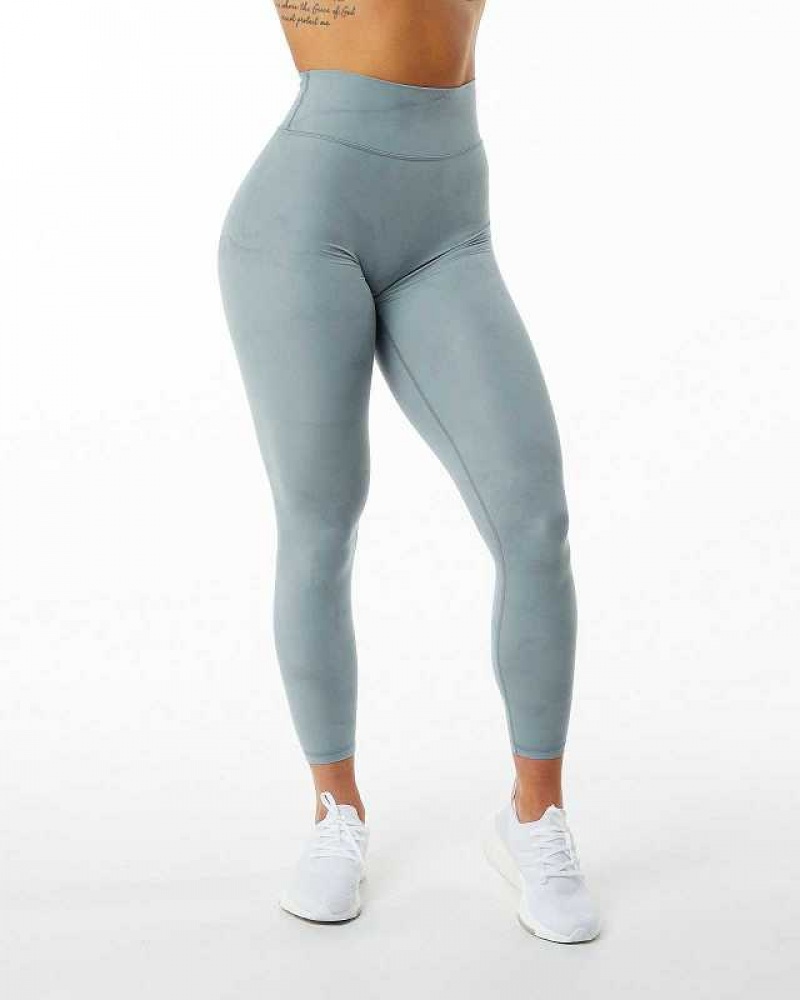 Leggins Alphalete Alphalux Wonder Mujer Azules | Mexico-426930