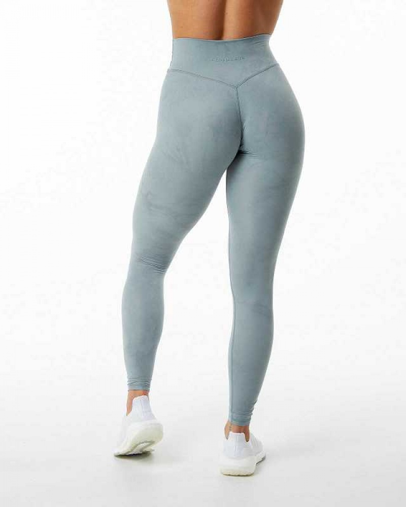 Leggins Alphalete Alphalux Wonder Mujer Azules | Mexico-806391