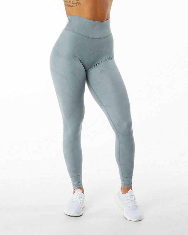 Leggins Alphalete Alphalux Wonder Mujer Azules | Mexico-806391