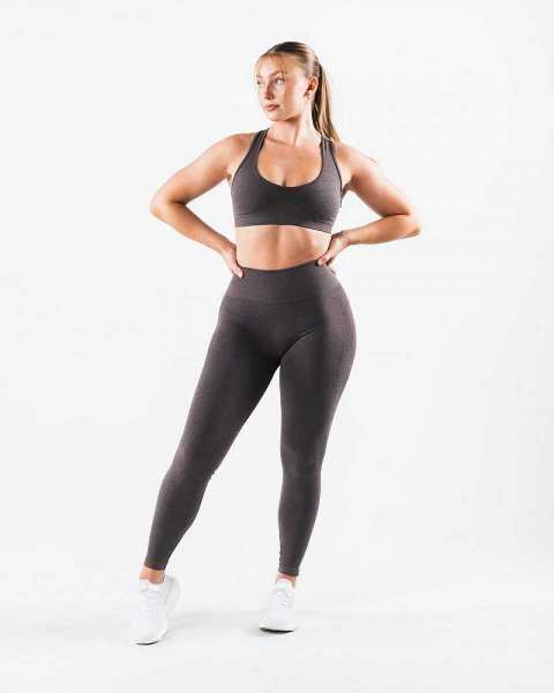 Leggins Alphalete Amplify Contour Mujer Grises | Mexico-241095