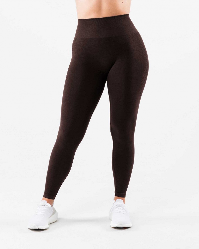 Leggins Alphalete Amplify Contour Mujer Marrom | Mexico-912870