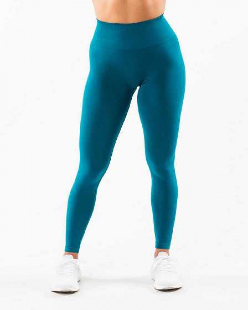 Leggins Alphalete Amplify Mujer Azules | Mexico-637259