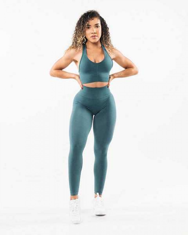 Leggins Alphalete Amplify Mujer Azules | Mexico-726943