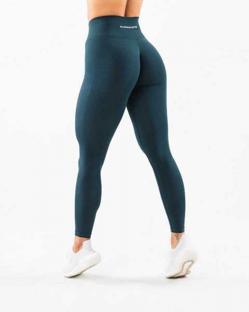 Leggins Alphalete Amplify Mujer Azules | Mexico-419352