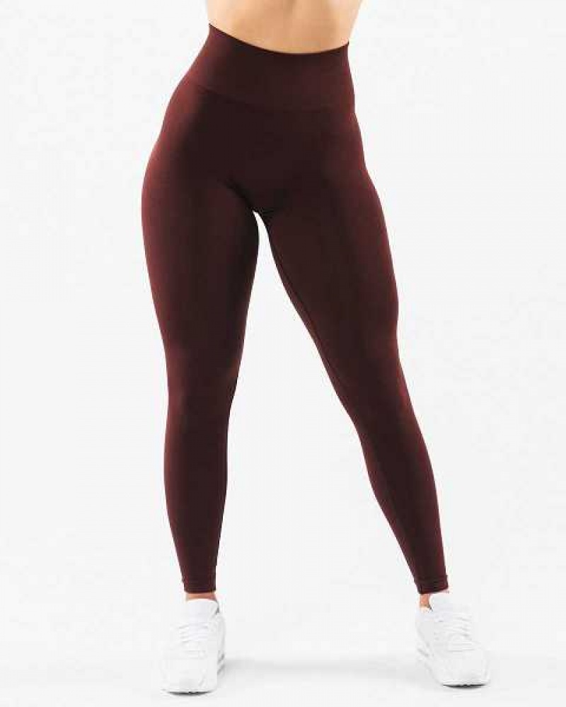 Leggins Alphalete Amplify Mujer Rojos | Mexico-380145