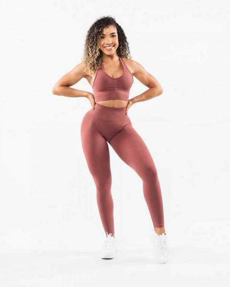 Leggins Alphalete Amplify Mujer Rojos | Mexico-138245