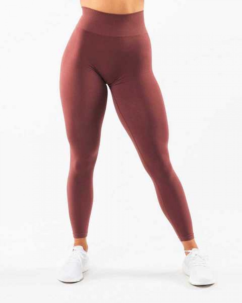 Leggins Alphalete Amplify Mujer Rojos | Mexico-940315