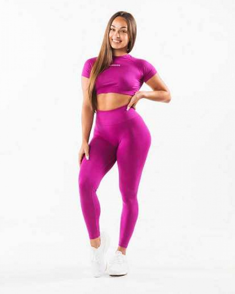 Leggins Alphalete Amplify Mujer Rosas | Mexico-382091