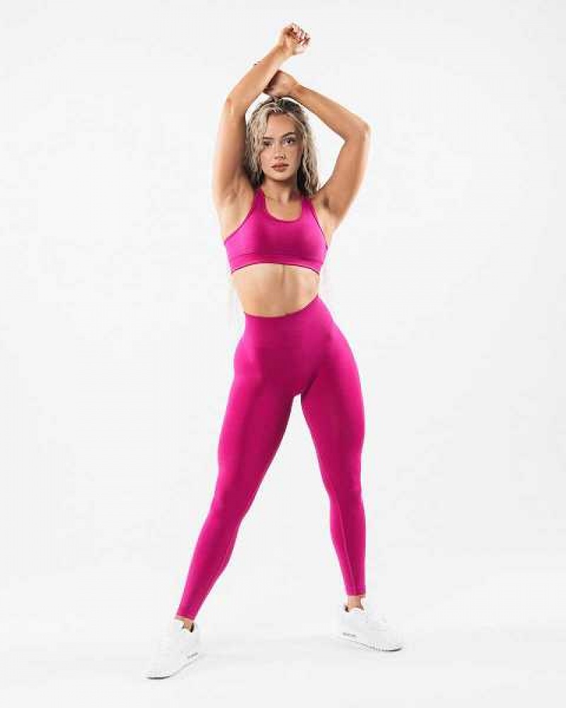 Leggins Alphalete Amplify Mujer Rosas | Mexico-275039