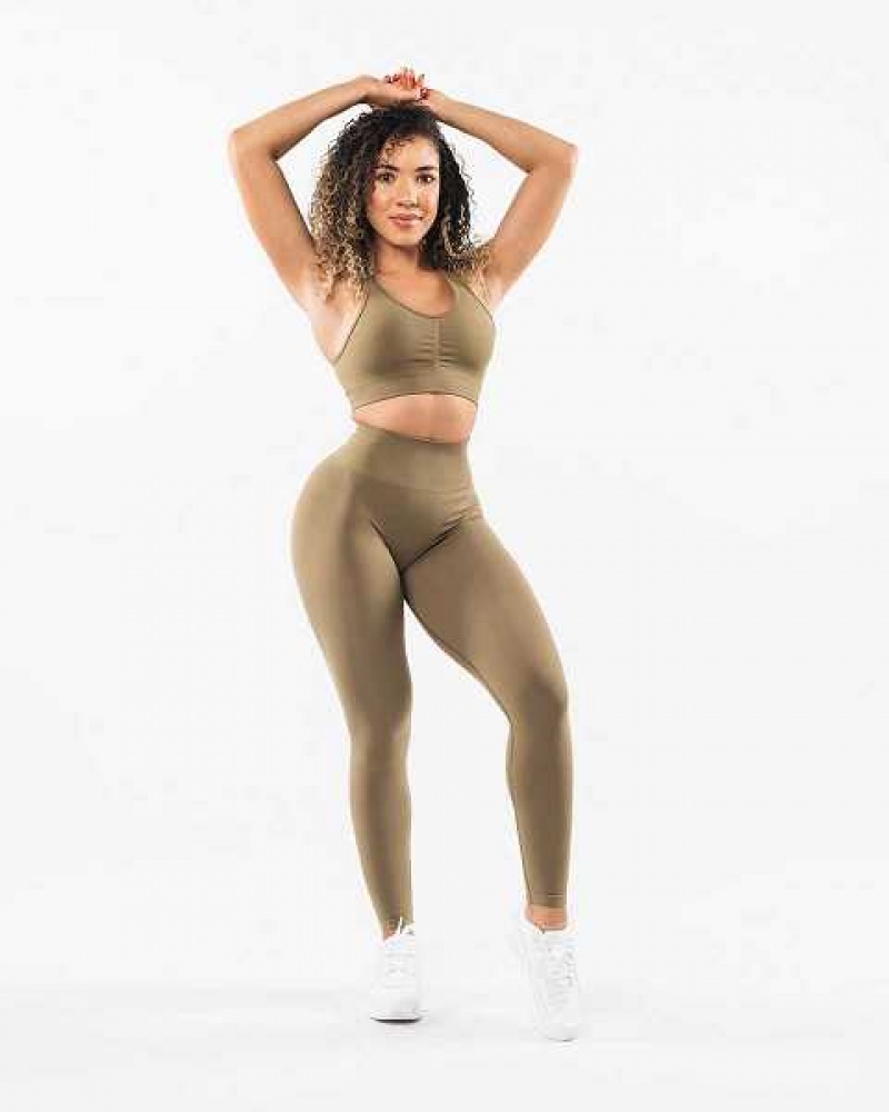 Leggins Alphalete Amplify Mujer Verdes | Mexico-380497