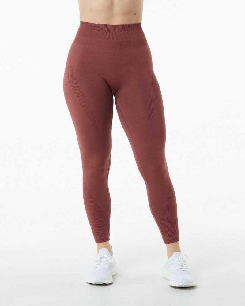 Leggins Alphalete Ozone Mujer Rojos | Mexico-981630