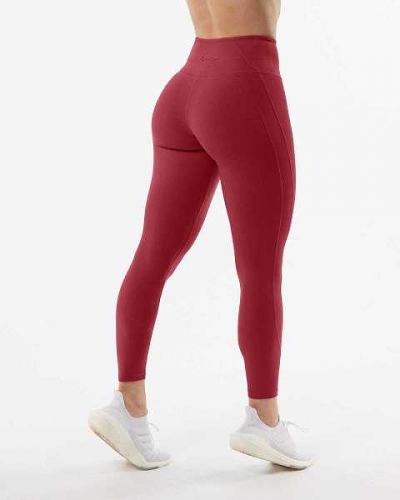 Leggins Alphalete Pulse Surge Mujer Rojos | Mexico-816473