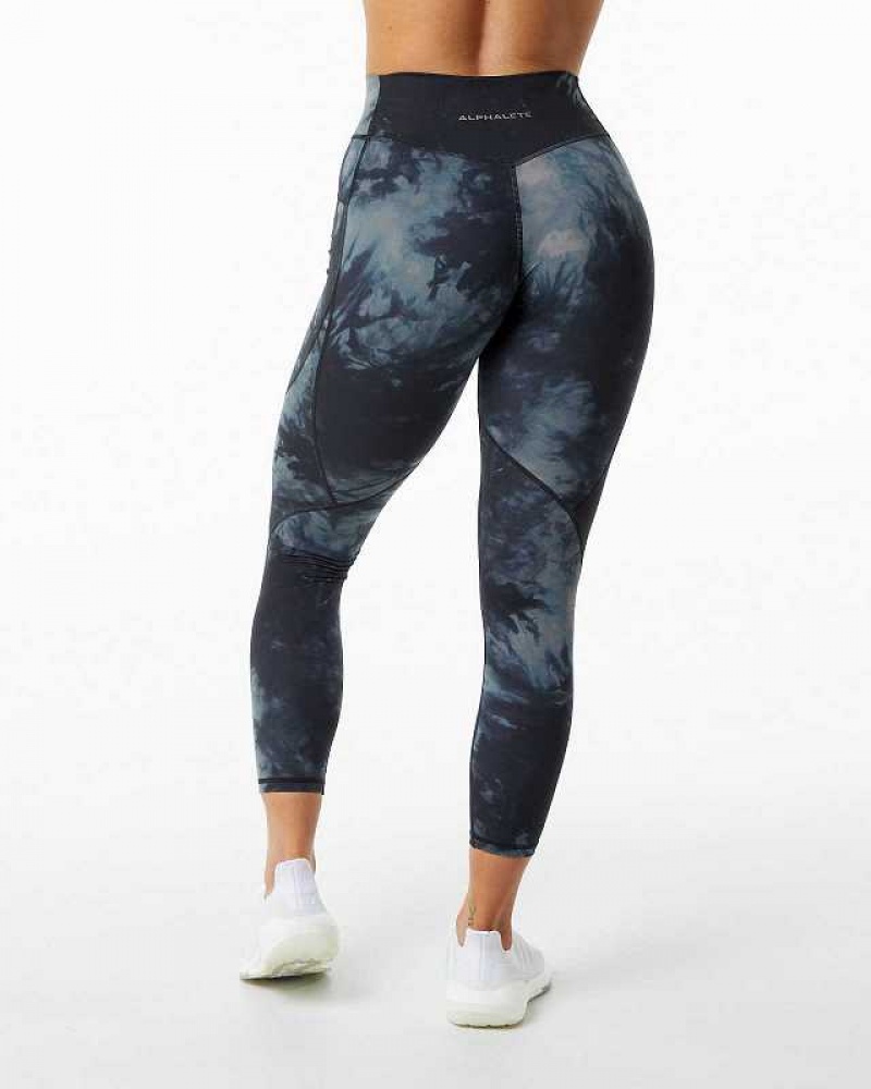 Leggins Alphalete Surface Pocket Mujer Negros | Mexico-186794