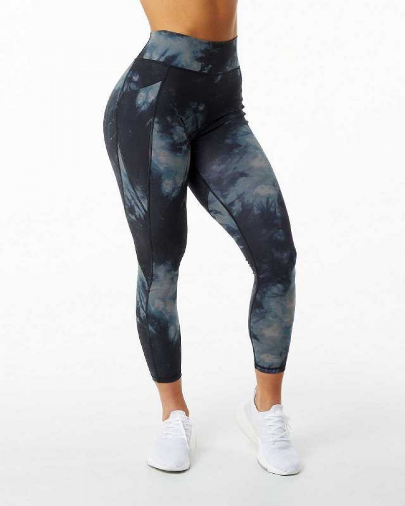 Leggins Alphalete Surface Pocket Mujer Negros | Mexico-186794