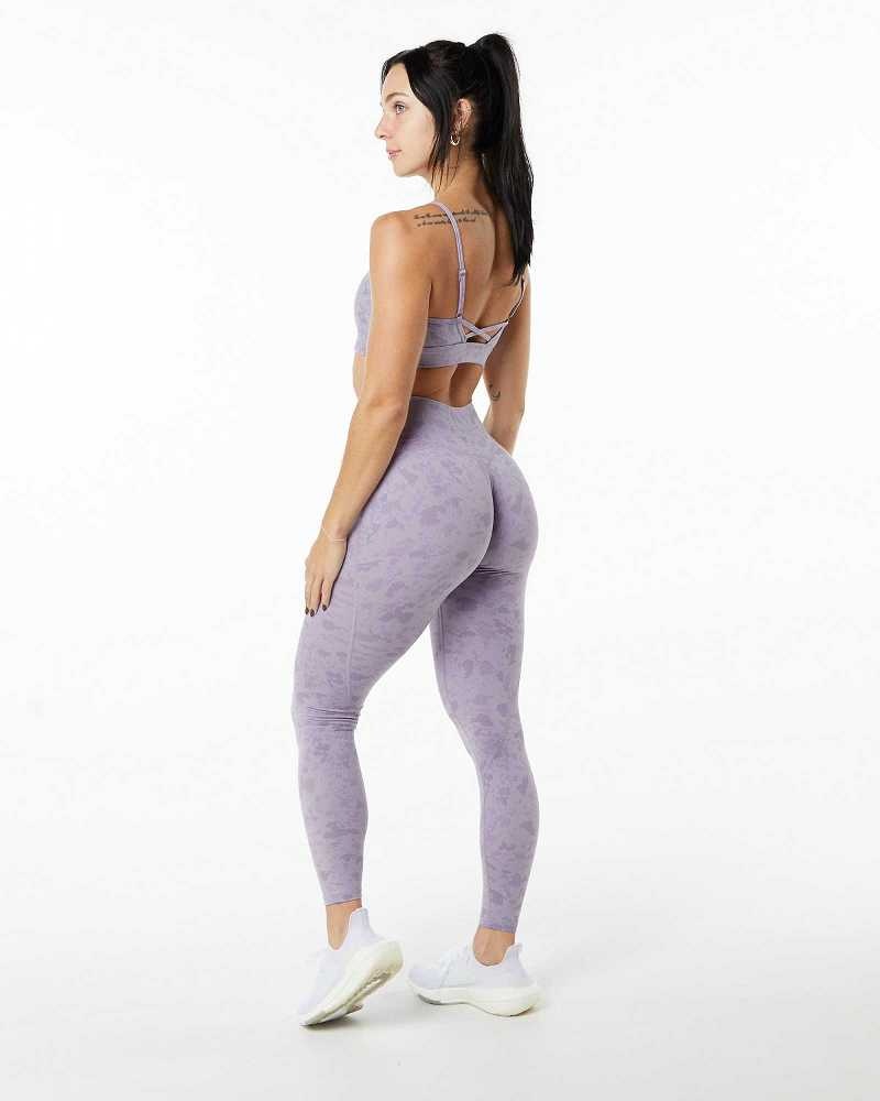 Leggins Alphalete Surface Power Mujer Morados | Mexico-581963