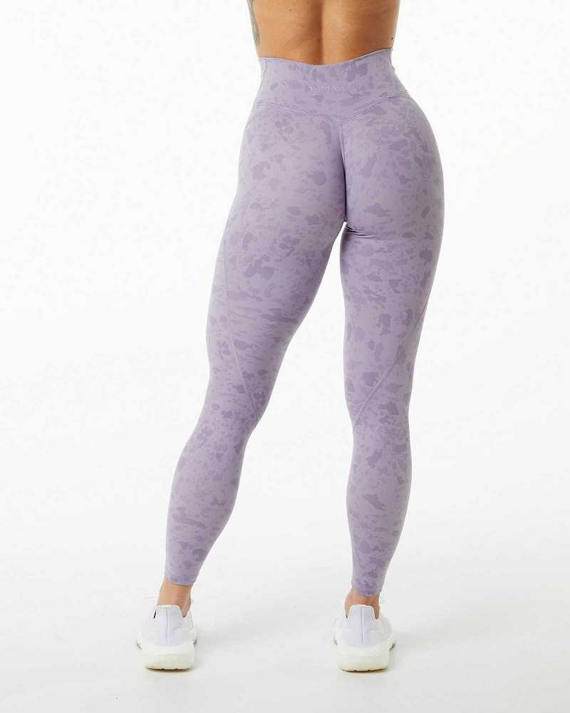 Leggins Alphalete Surface Power Mujer Morados | Mexico-581963