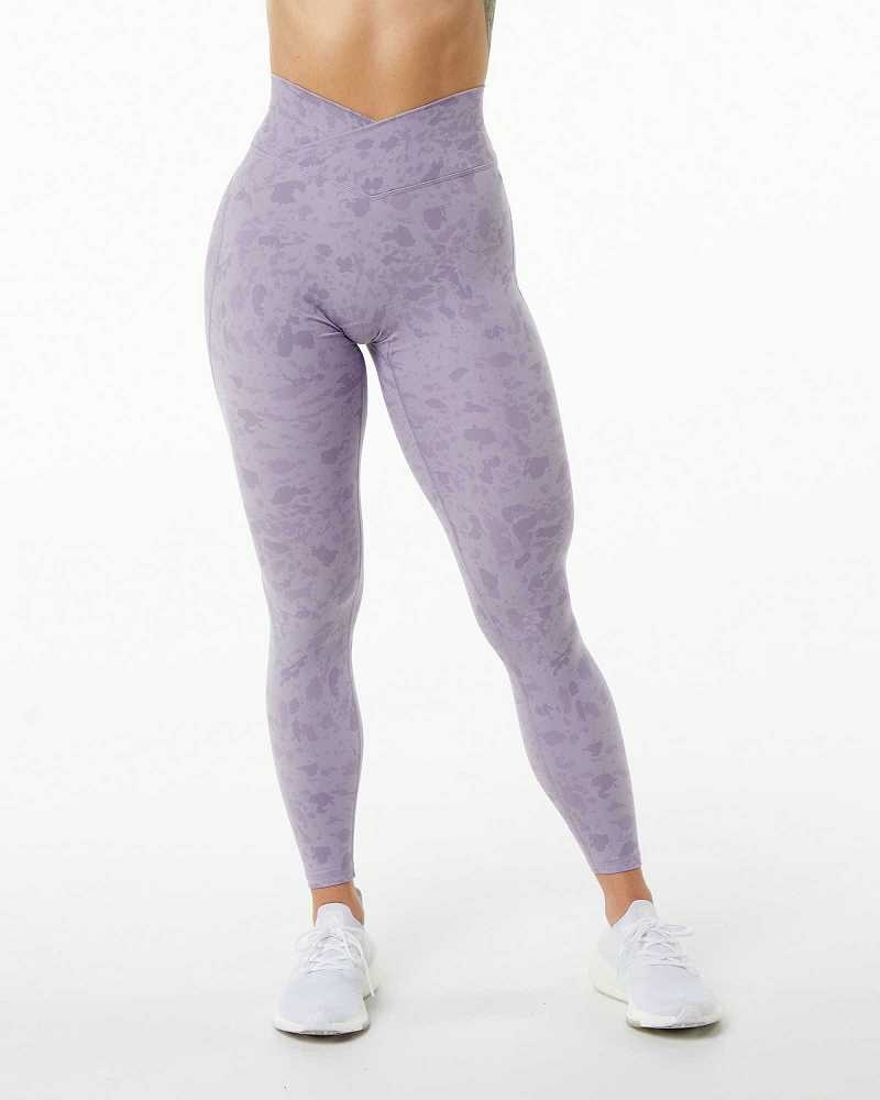 Leggins Alphalete Surface Power Mujer Morados | Mexico-581963