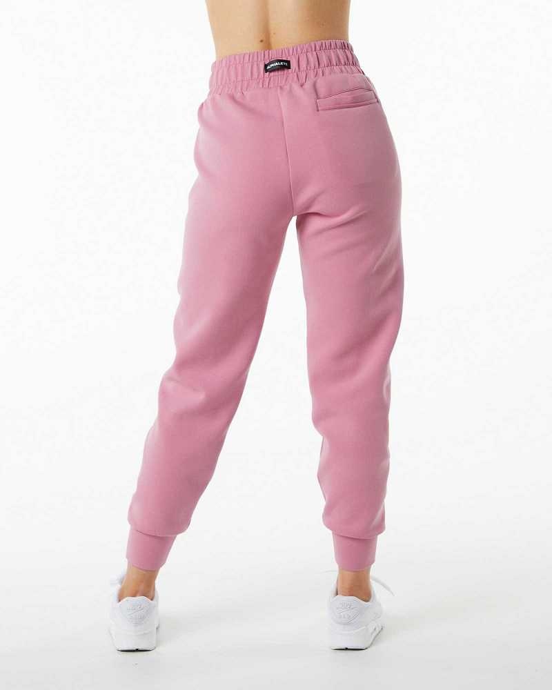 Pantalones Jogger Alphalete ELMTS Cuffed Mujer Rosas | Mexico-518694