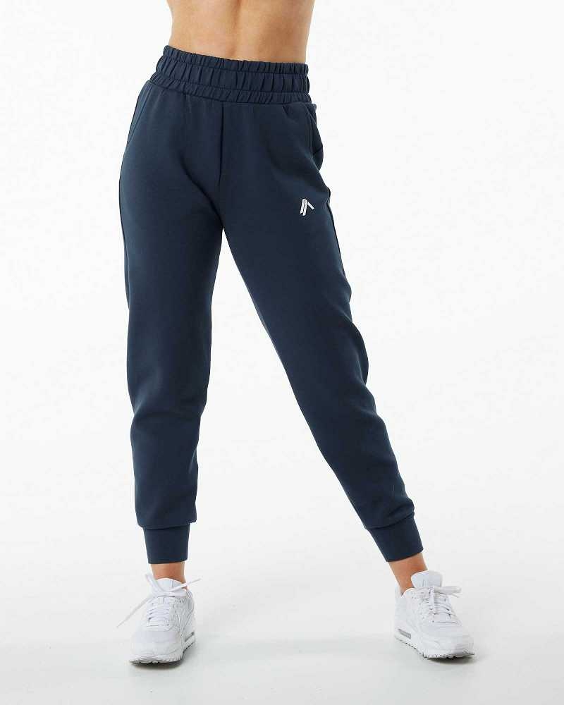 Pantalones Jogger Alphalete ELMTS Cuffed Mujer Azules | Mexico-019235