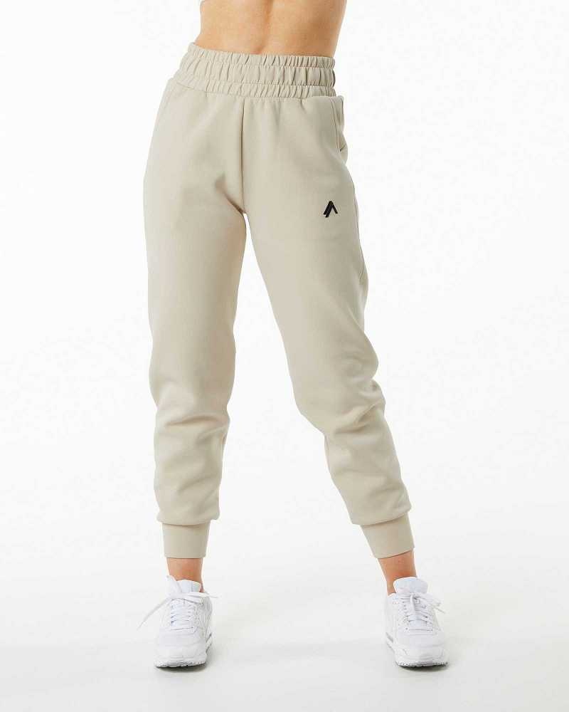 Pantalones Jogger Alphalete ELMTS Cuffed Mujer Marrom | Mexico-792150