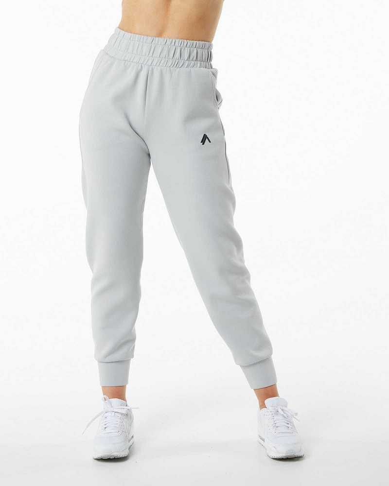 Pantalones Jogger Alphalete ELMTS Cuffed Mujer Grises | Mexico-492581