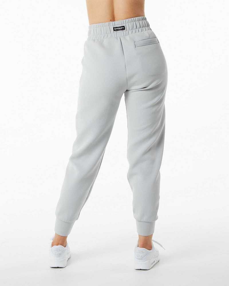 Pantalones Jogger Alphalete ELMTS Cuffed Mujer Grises | Mexico-492581